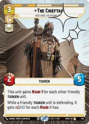 The Chieftain (Homeworlds) — Star Wars: Unlimited card