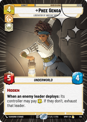 Phee Genoa (Homeworlds) — Star Wars: Unlimited card