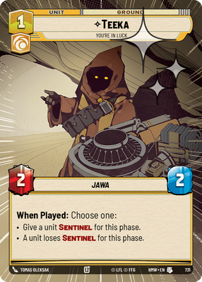 Teeka (Homeworlds) — Star Wars: Unlimited card