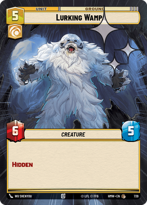 Lurking Wampa (Homeworlds) — Star Wars: Unlimited card