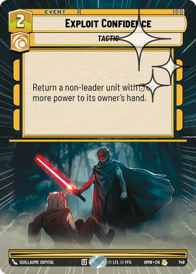 Exploit Confidence · Homeworlds · Hyperspace Foil · #748