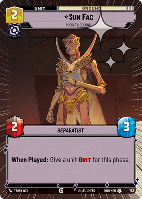 Sun Fac, Poggle's Second · Homeworlds · Hyperspace Foil · #753
