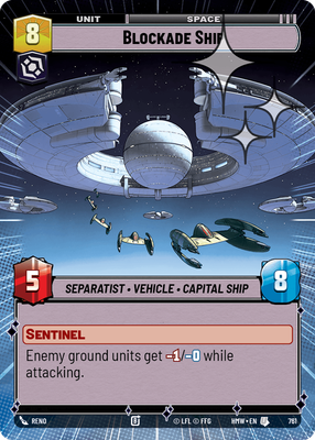 Blockade Ship (Homeworlds) — Star Wars: Unlimited card