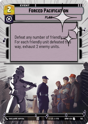 Forced Pacification HMW 763
