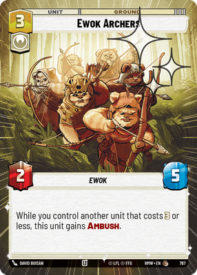 Ewok Archers (Homeworlds) — Star Wars: Unlimited card