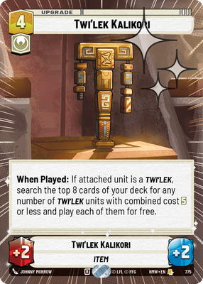 Twi'lek Kalikori (Homeworlds) — Star Wars: Unlimited card