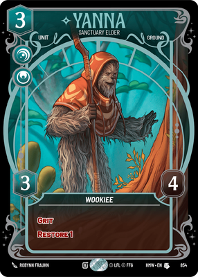 Yanna (Homeworlds) — Star Wars: Unlimited card