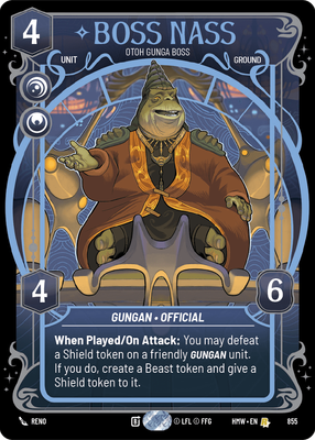 Boss Nass (Homeworlds) — Star Wars: Unlimited card