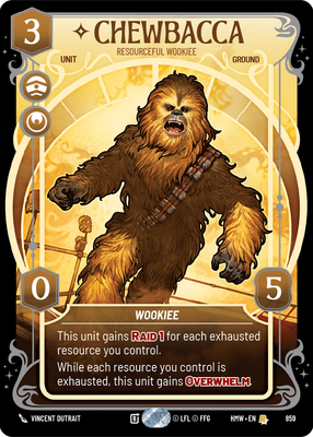 Chewbacca (Homeworlds) — Star Wars: Unlimited card