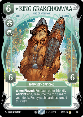 King Grakchawwaa (Homeworlds) — Star Wars: Unlimited card