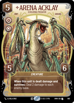 Arena Acklay (Homeworlds) — Star Wars: Unlimited card