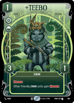 Teebo (Homeworlds) — Star Wars: Unlimited card