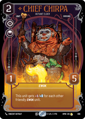 Chief Chirpa (Homeworlds) — Star Wars: Unlimited card