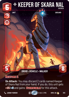 Keeper of Skara Nal (Homeworlds) — Star Wars: Unlimited card
