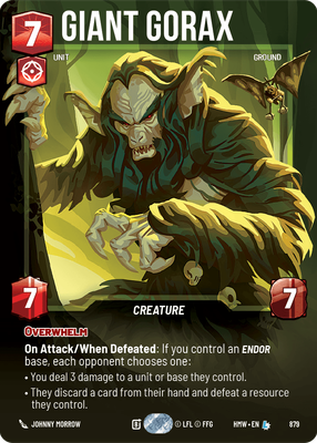 Giant Gorax (Homeworlds) — Star Wars: Unlimited card