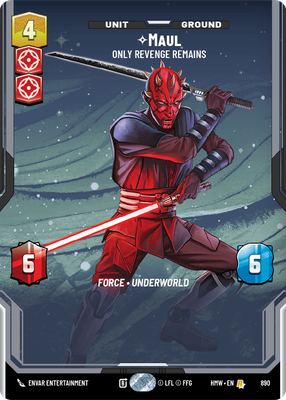 Maul (Homeworlds) — Star Wars: Unlimited card
