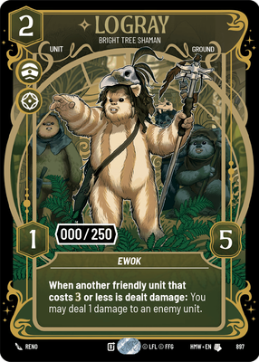 Logray (Homeworlds) — Star Wars: Unlimited card
