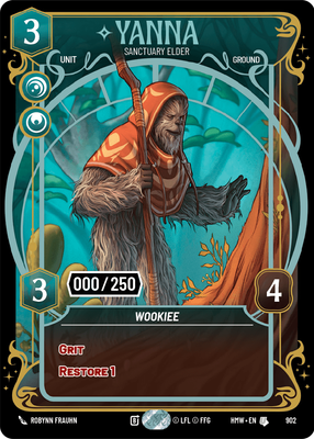 Yanna (Homeworlds) — Star Wars: Unlimited card