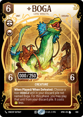 Boga (Homeworlds) — Star Wars: Unlimited card