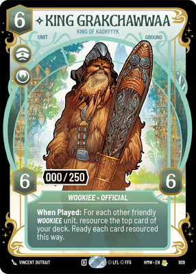 King Grakchawwaa (Homeworlds) — Star Wars: Unlimited card