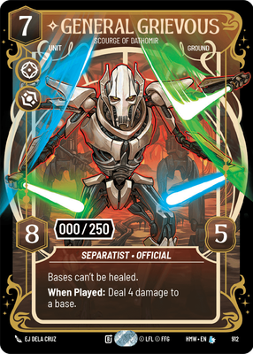 General Grievous (Homeworlds) — Star Wars: Unlimited card