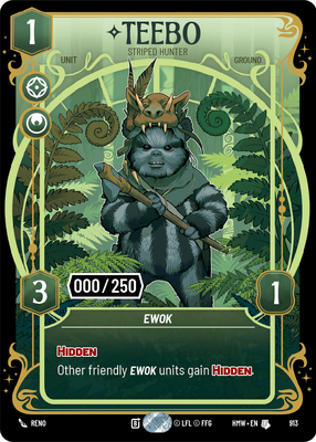 Teebo (Homeworlds) — Star Wars: Unlimited card