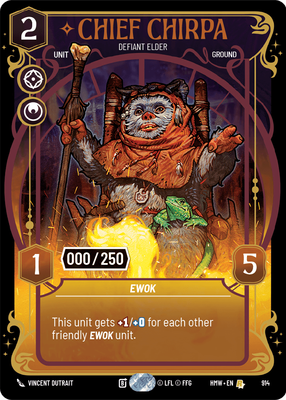 Chief Chirpa (Homeworlds) — Star Wars: Unlimited card