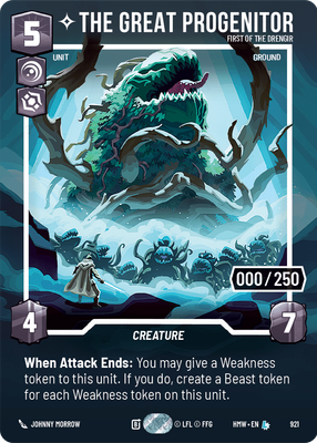 The Great Progenitor (Homeworlds) — Star Wars: Unlimited card