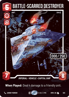 Battle-Scarred Destroyer (Homeworlds) — Star Wars: Unlimited card