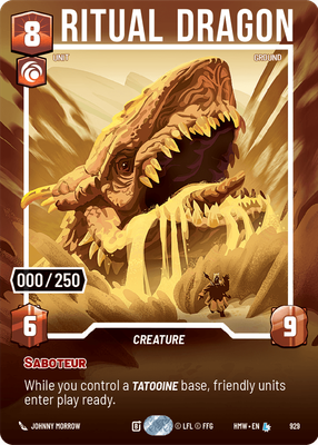 Ritual Dragon (Homeworlds) — Star Wars: Unlimited card