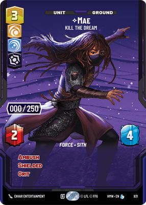 Mae (Homeworlds) — Star Wars: Unlimited card