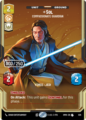 Sol (Homeworlds) — Star Wars: Unlimited card