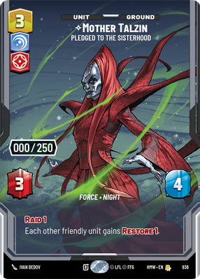 Mother Talzin (Homeworlds) — Star Wars: Unlimited card