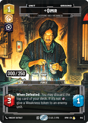 Qimir (Homeworlds) — Star Wars: Unlimited card