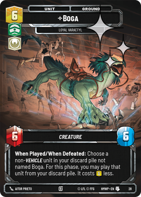 Boga (Homeworlds Weekly Play) — Star Wars: Unlimited card