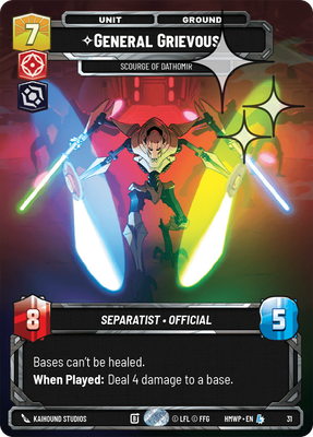 General Grievous (Homeworlds Weekly Play) — Star Wars: Unlimited card