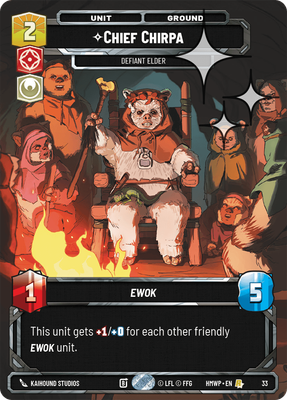 Chief Chirpa (Homeworlds Weekly Play) — Star Wars: Unlimited card