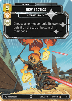 New Tactics (Homeworlds Weekly Play) — Star Wars: Unlimited card