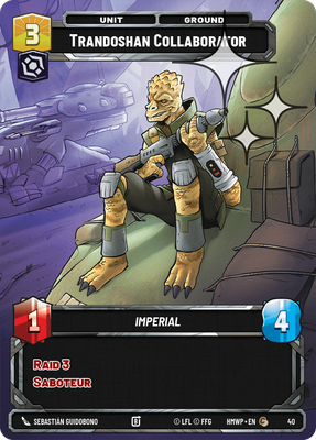 Trandoshan Collaborator (Homeworlds Weekly Play) — Star Wars: Unlimited card