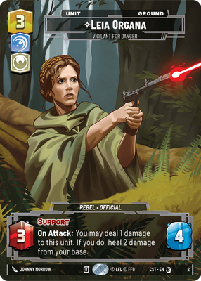 Leia Organa — Vigilant for Danger
