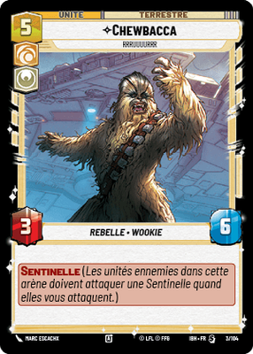 Chewbacca - carte Star Wars Unlimited