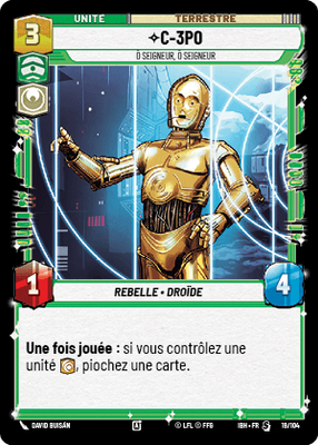 C-3PO - carte Star Wars Unlimited