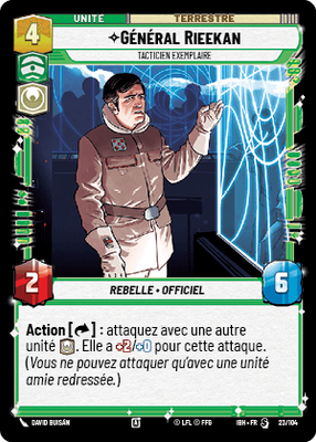 Général Rieekan - carte Star Wars Unlimited