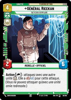 Général Rieekan - carte Star Wars Unlimited