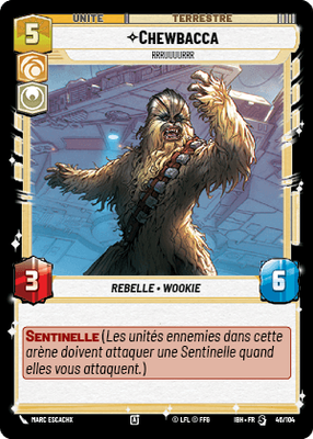 Chewbacca - carte Star Wars Unlimited