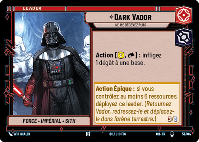 Dark Vador - carte Star Wars Unlimited