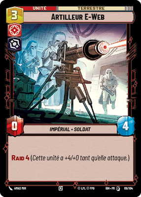 Artilleur E-Web - carte Star Wars Unlimited