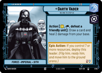 Darth Vader (Icons 2027 Edition) — Star Wars: Unlimited card