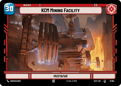 KCM Mining Facility (Icons 2027 Edition) — Star Wars: Unlimited card