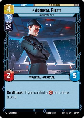 Admiral Piett — In Command Now